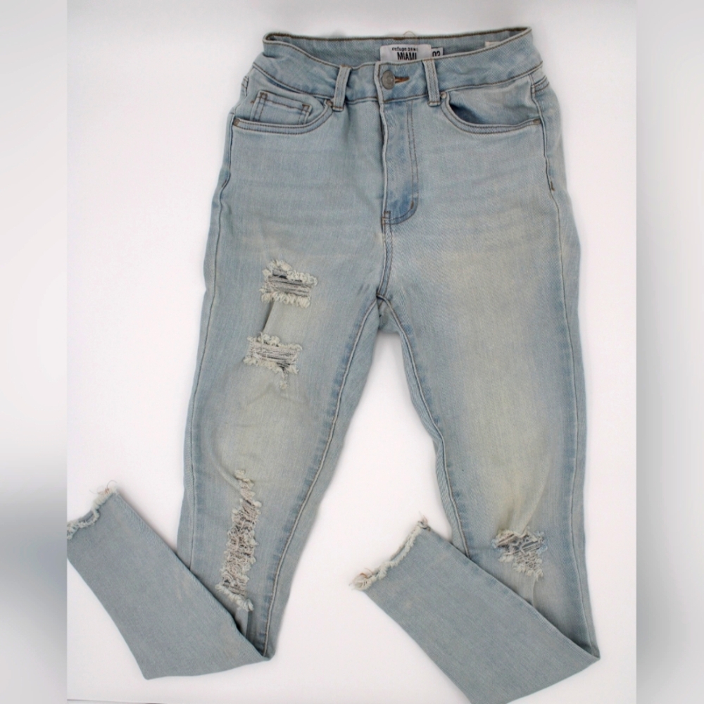 Light Blue Distressed Women's Jeans Size 3